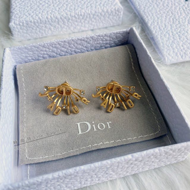 Dior飾品 迪奧經典熱銷新款耳環 金色復古字母CD耳釘  zgd1222